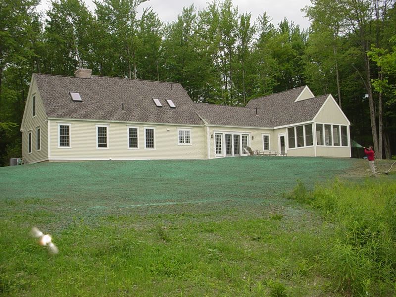 Large residential property hydroseeding project